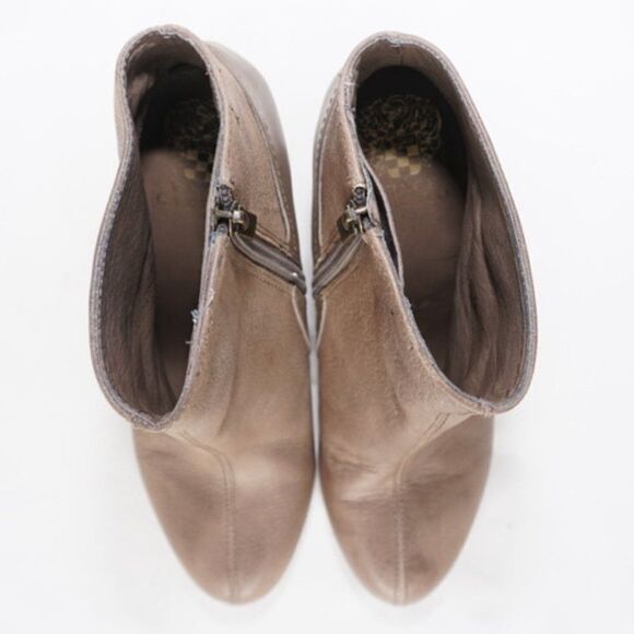 VinceĀ CamutoāBeige/Taupe Hillari Wedge Heel Booties, Sizeā37.5 /7 - Picture 13 of 13